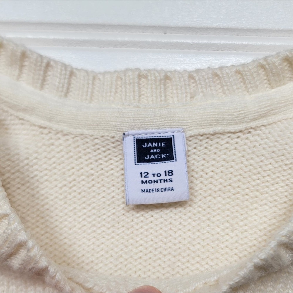 Janie and Jack Striped Anchor Pullover Sweater - Picture 2 of 5